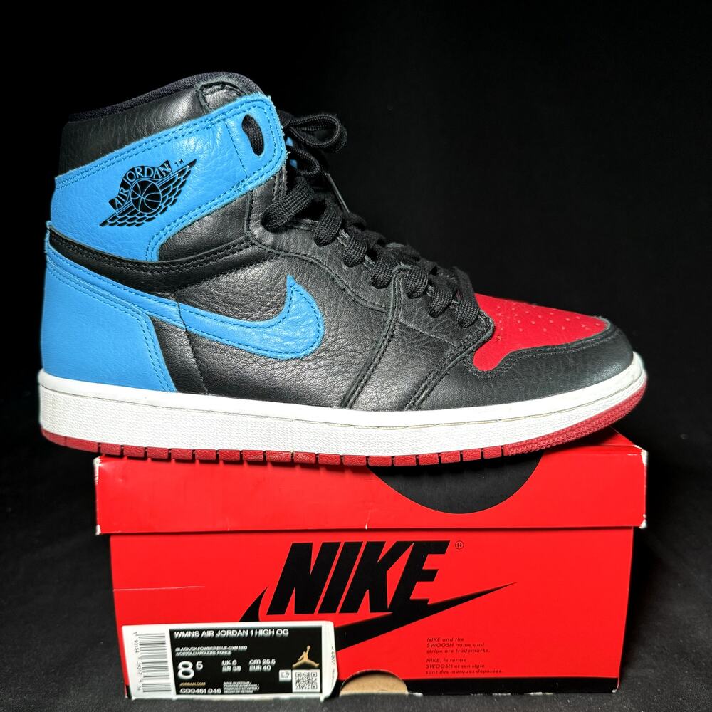 Size 8.5 - Air Jordan 1 High OG NC to Chi 2020 Women's Sneakers - Ships Now